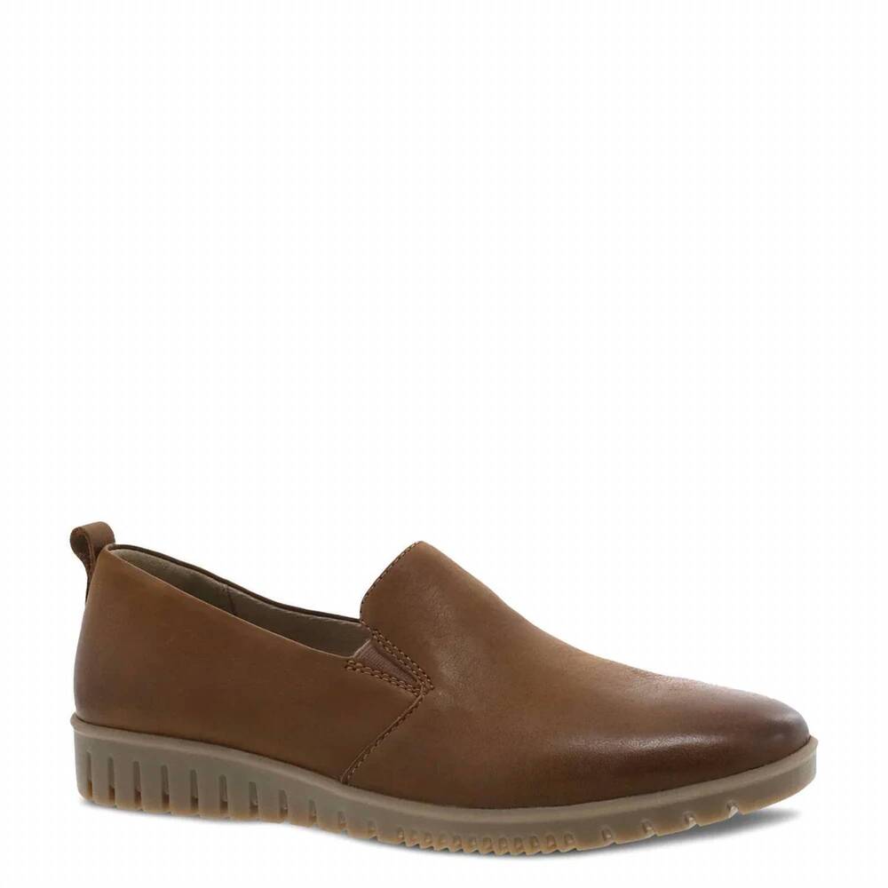 NEW DANSKO women's linley burnished calf shoes in tan